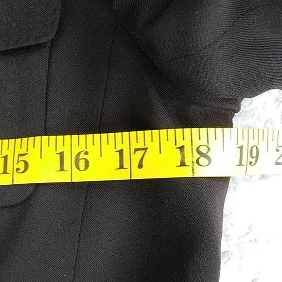 Talbots Stretch Wool Lined Two Button Blazer 10P Brown - Picture 15 of 16